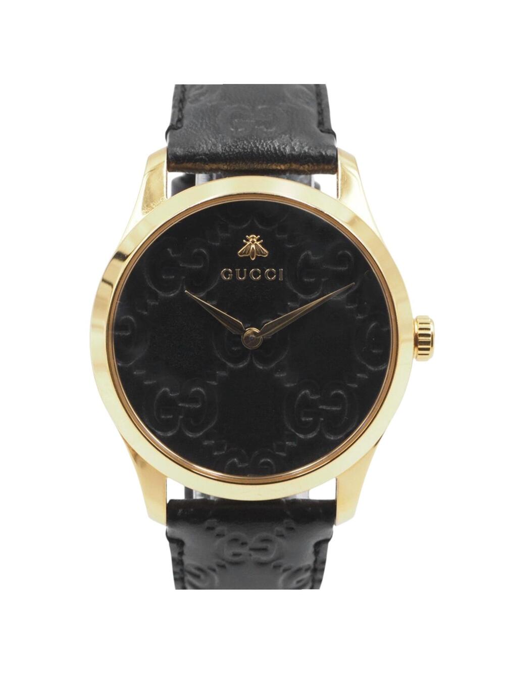 Gucci Timeless Quartz Leather Band #357502F59B